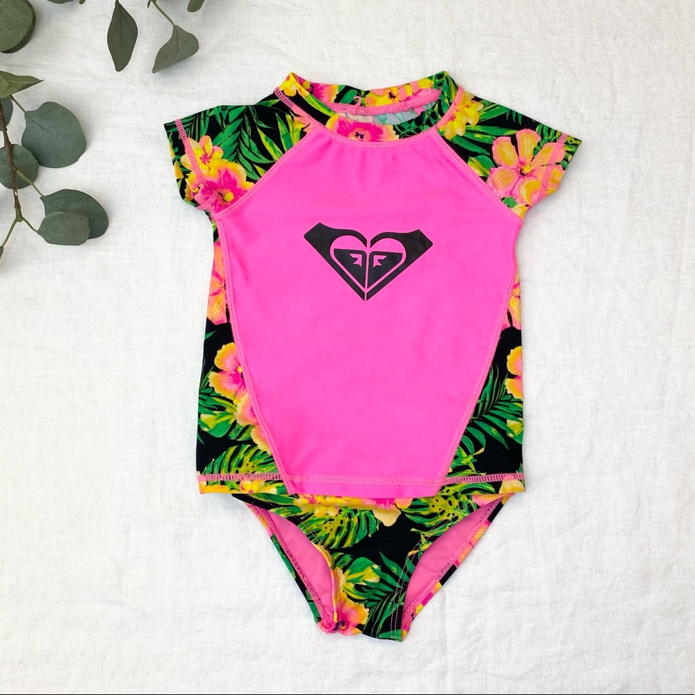 Roxy Tiles Rash Gard Set